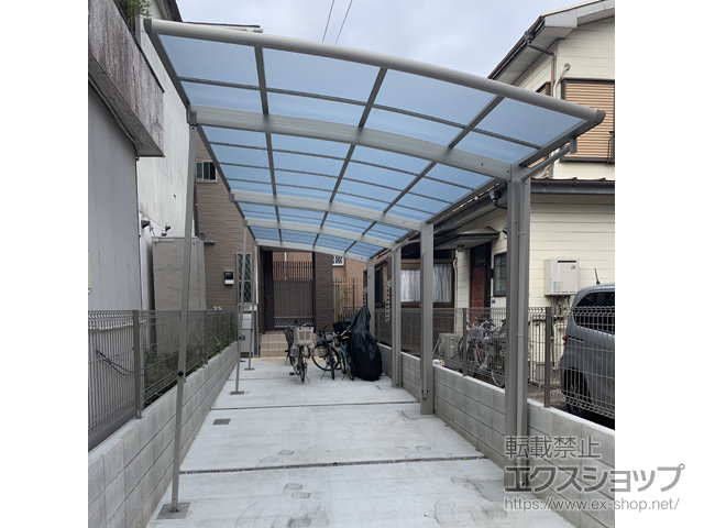 東京都北区ののカーポート レイナポートグラン 縦連棟　積雪〜20cm対応 施工例