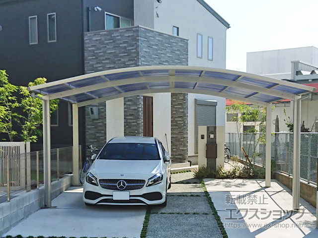 福岡県糟屋郡粕屋町ののカーポート レイナツインポートグラン　積雪〜20cm対応 施工例