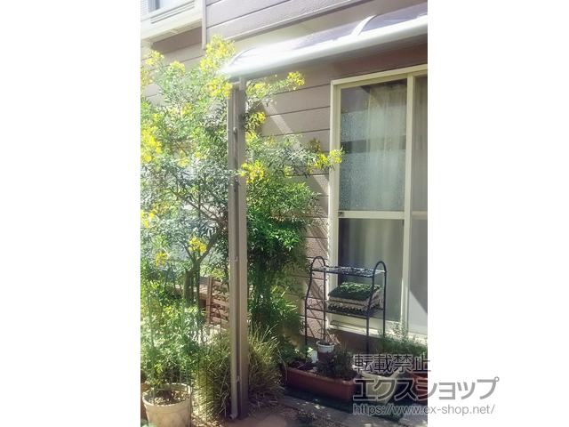 千葉県市原市ののテラス屋根 スピーネ R型 テラスタイプ 単体 積雪〜20cm対応 施工例