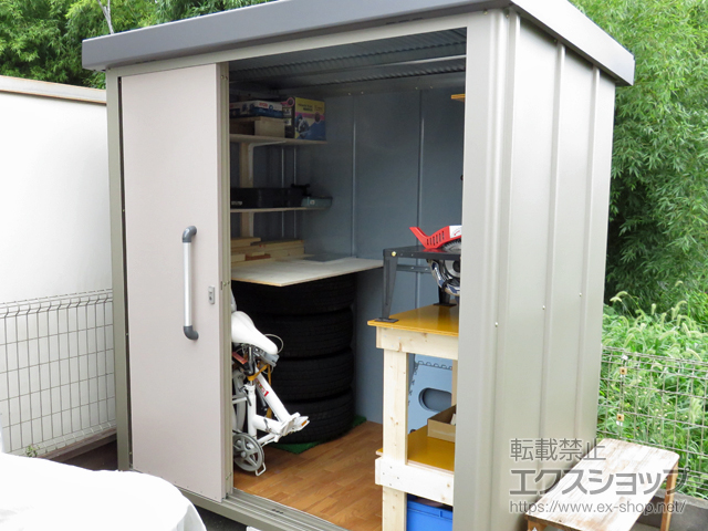 神奈川県相模原市のの物置・屋外倉庫 エスケーエイト SK8-70 一般型 1800×1200×1940【ローズ色キャンペーン】 SK8-70-RZ 施工例