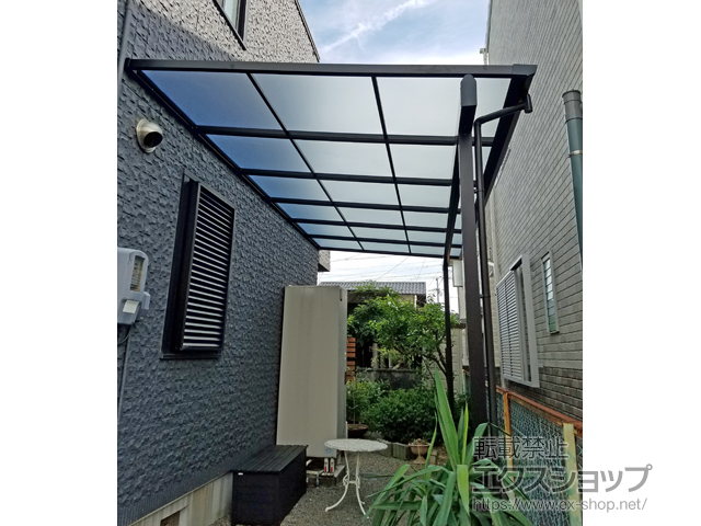 静岡県藤枝市ののテラス屋根 ソラリア F型 テラスタイプ 単体 積雪〜20cm対応 施工例
