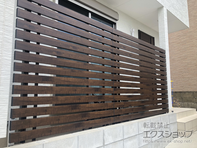 福岡県福岡市ののフェンス・柵 プログコートフェンスF5型 マテリアルカラー 施工例