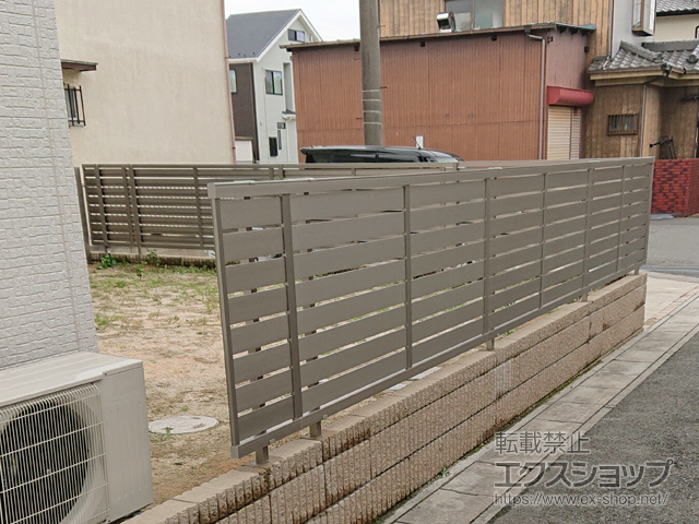 千葉県松戸市ののフェンス・柵 セレビューフェンス R3型 自在柱施工 施工例