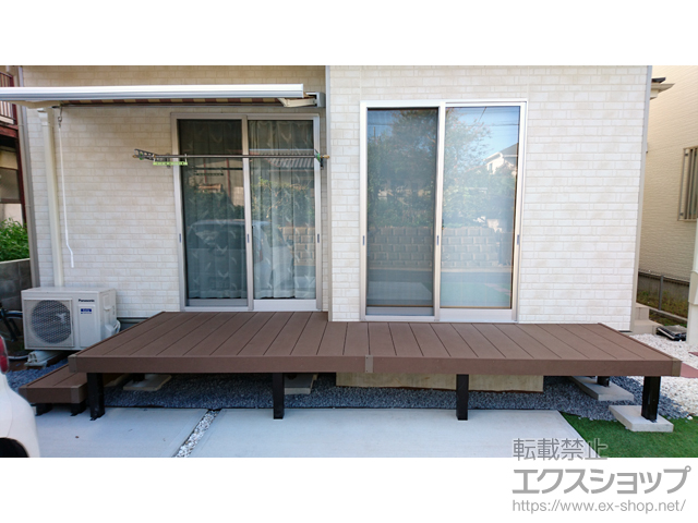 茨城県水戸市ののウッドデッキ リウッドデッキ 200 施工例