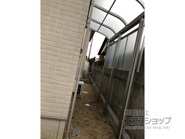 岡山県倉敷市ののテラス屋根 ソラリア R型 テラスタイプ 単体 積雪〜20cm対応 施工例