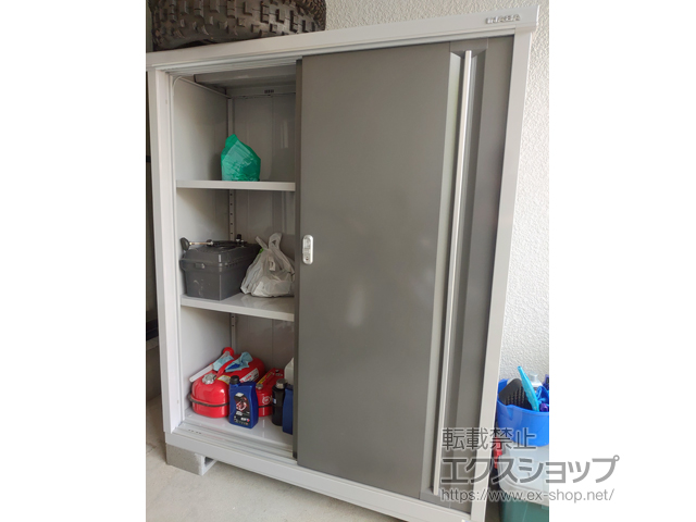 兵庫県西宮市のの物置・屋外倉庫 シンプリー 一般型 1320×515×1603（MJX-135D） MJX-135D-PG 施工例