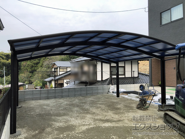 熊本県菊池郡大津町ののカーポート レイナツインポートグラン　積雪〜20cm対応 施工例