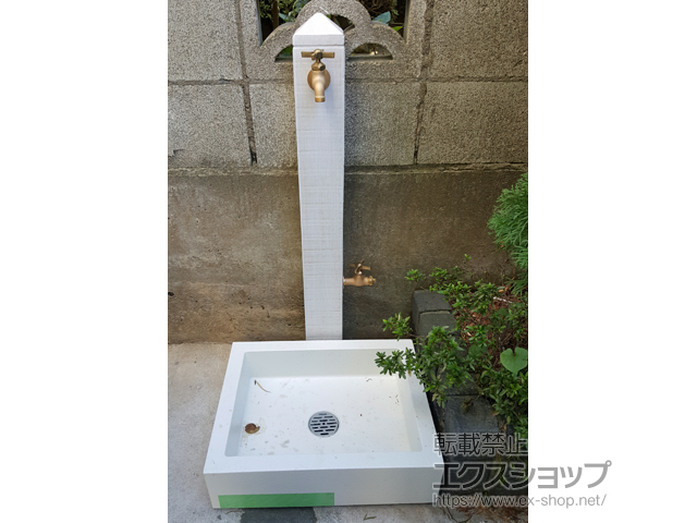 千葉県鎌ケ谷市のの立水栓・ガーデンシンク 立水栓ユニット モ・エットL シンプルパンセット 施工例