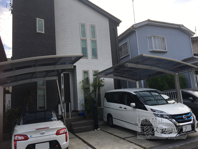 神奈川県厚木市ののカーポート プレシオスポート 積雪〜20cm対応 施工例