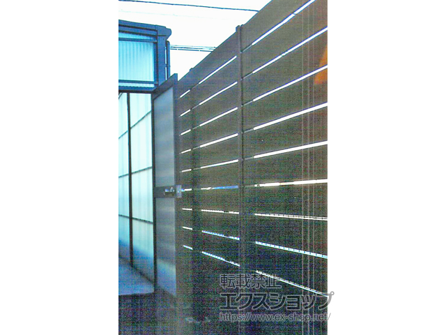 埼玉県深谷市ののフェンス・柵 マイティウッドベーシック 横貼り10段 隙間10mm 施工例