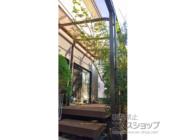 千葉県千葉市ののテラス屋根 スピーネ R型 テラスタイプ 単体 積雪〜20cm対応 施工例