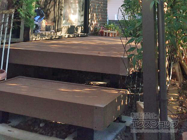 千葉県千葉市ののウッドデッキ リウッドデッキ 200 施工例