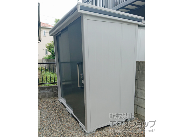 愛知県名古屋市のの物置・屋外倉庫 エルモ 一般型 2220×1170×2121（LMD-2211） LMD-2211-SM 施工例