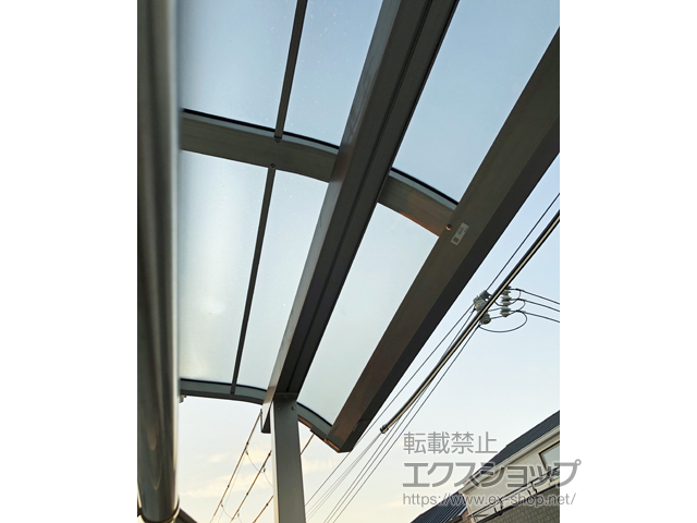 兵庫県西宮市ののバルコニー・ベランダ屋根 スピーネ R型 屋根タイプ 単体 積雪〜20cm対応 施工例