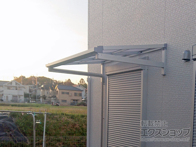 奈良県奈良市ののバルコニー・ベランダ屋根 ソラリア F型 ルーフタイプ 単体 積雪〜20cm対応 施工例