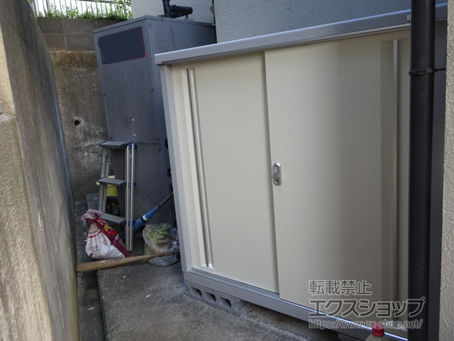 神奈川県川崎市のの物置・屋外倉庫 シンプリー 一般型 1320×515×1303（MJX-135C-P） MJX-135C-P-FW 施工例