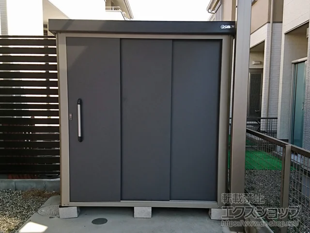 愛知県海部郡大治町のサンキンの物置・収納・屋外倉庫 エスケーエイト SK8-50 一般型 1800×800×1940 SK8-50-GK 施工例