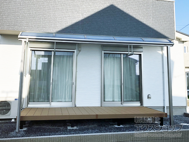 茨城県取手市ののテラス屋根 ソラリア R型 テラスタイプ 単体 積雪〜20cm対応 施工例
