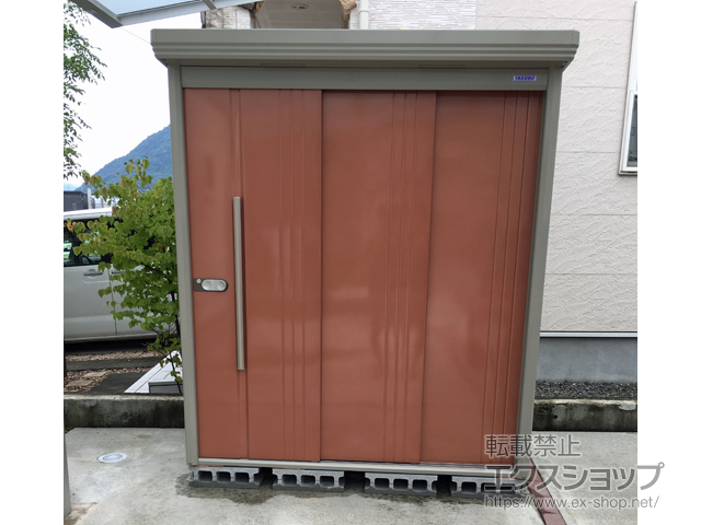 広島県広島市のの物置・屋外倉庫 Mr.ストックマンダンディ 一般型 1832×890×2110（ND-1808） ND-1808-T 施工例