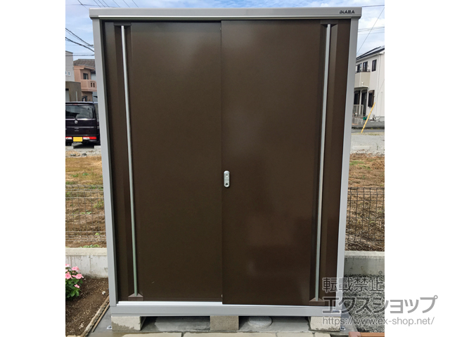 静岡県沼津市のの物置・屋外倉庫 シンプリー 一般型 1520×905×1903（MJX-159E-P） MJX-159E-P-TB 施工例