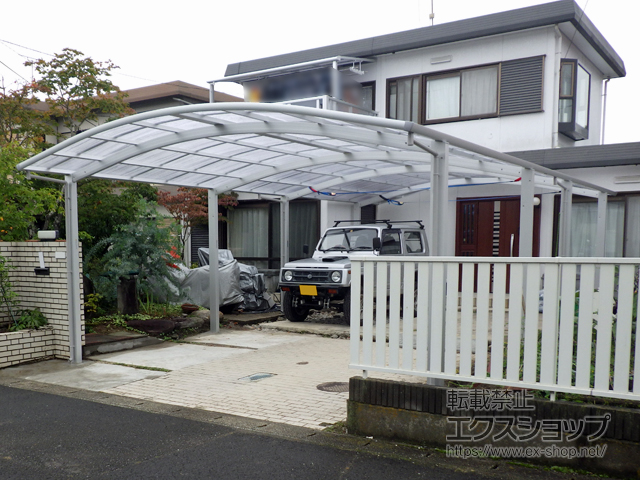 宮城県仙台市ののカーポート レイナツインポートグラン 縦連棟　積雪〜20cm対応 施工例