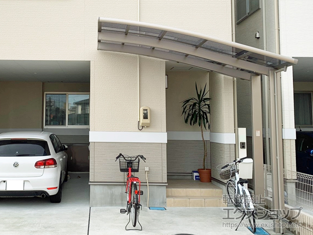 宮城県仙台市ののカーポート ネスカR (ラウンドスタイル) 積雪〜20cm対応 施工例