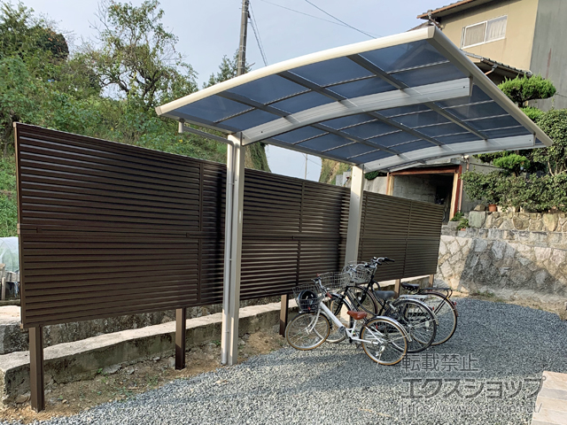 広島県福山市ののカーポート プレシオスポート 積雪〜20cm対応 施工例