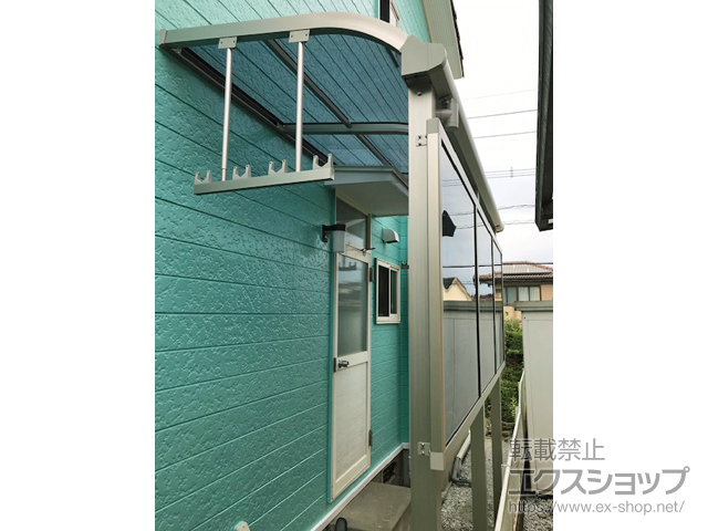 宮崎県宮崎市ののテラス屋根 プレシオステラスII R型 テラスタイプ 単体 積雪〜20cm対応 施工例