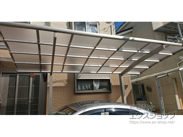 大阪府八尾市ののカーポート レイナポートグラン　積雪〜20cm対応 施工例