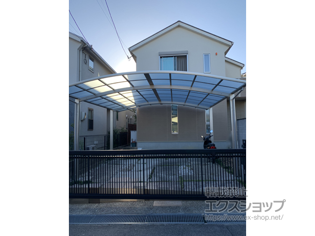 奈良県奈良市ののカーポート レイナツインポートグラン　積雪〜20cm対応 施工例
