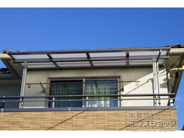 愛知県豊田市ののバルコニー・ベランダ屋根 スピーネ F型 屋根タイプ 単体 積雪〜20cm対応 施工例