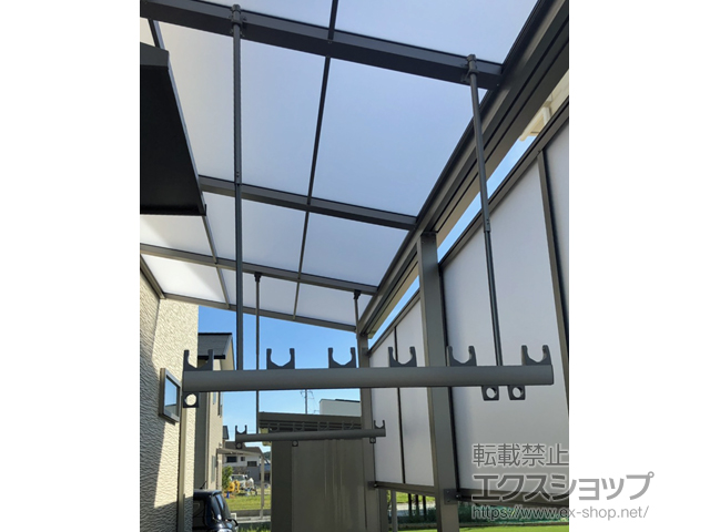 兵庫県小野市ののテラス屋根 スピーネ F型 テラスタイプ 単体 積雪〜20cm対応 施工例