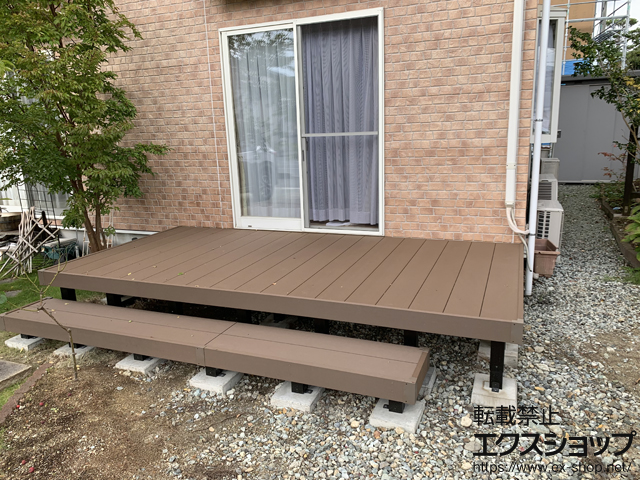 山形県天童市ののウッドデッキ リウッドデッキ 200 施工例