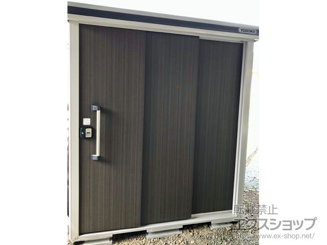 兵庫県丹波市のの物置・屋外倉庫 エルモ 一般型 1870×1520×2120 LMD-1815-ＤＷ 施工例