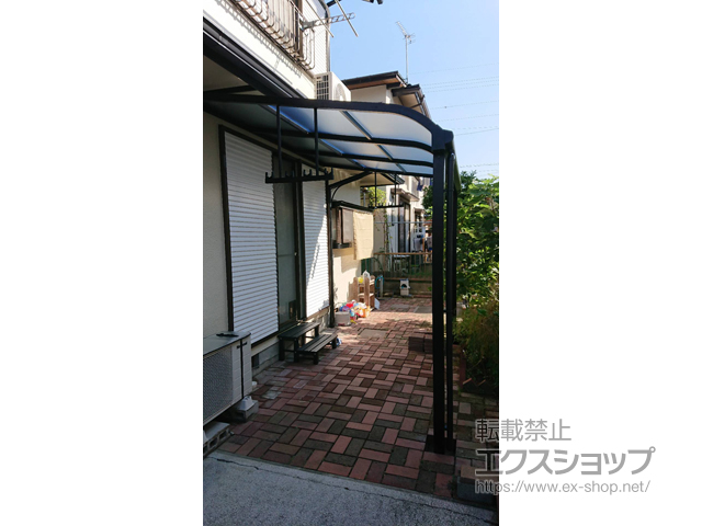 京都府木津川市ののテラス屋根 ソラリア R型 テラスタイプ 単体 積雪〜20cm対応 施工例