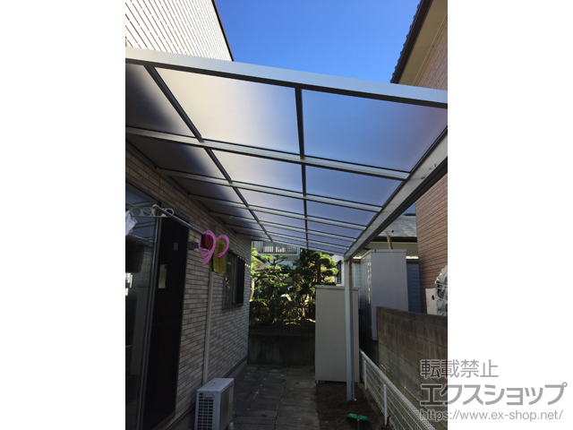 宮城県仙台市ののテラス屋根 ソラリア F型 テラスタイプ 単体 積雪〜20cm対応 施工例