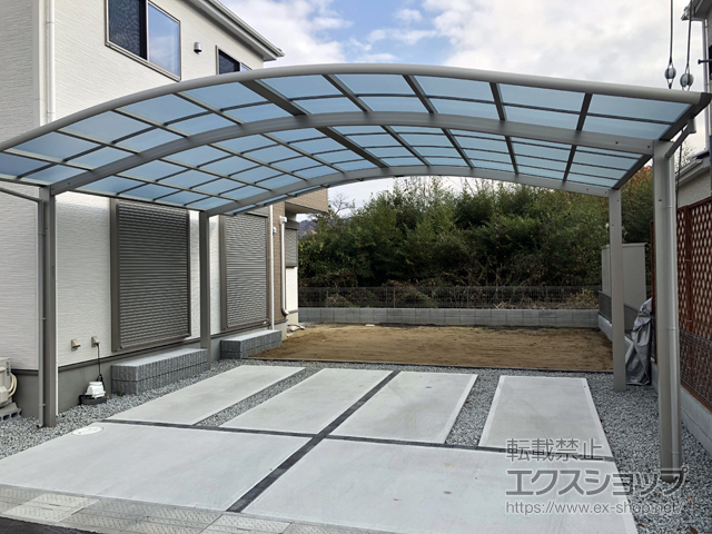 奈良県生駒郡平群町ののカーポート レイナツインポートグラン　積雪〜20cm対応 施工例