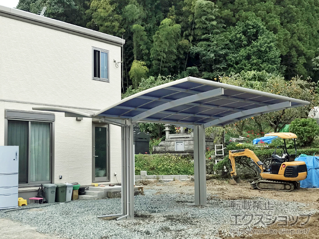 熊本県下益城郡美里町ののカーポート プレシオスポート 積雪〜20cm対応 施工例