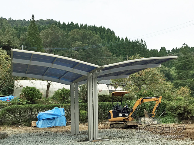 熊本県下益城郡美里町ののカーポート プレシオスポート 積雪〜20cm対応 施工例