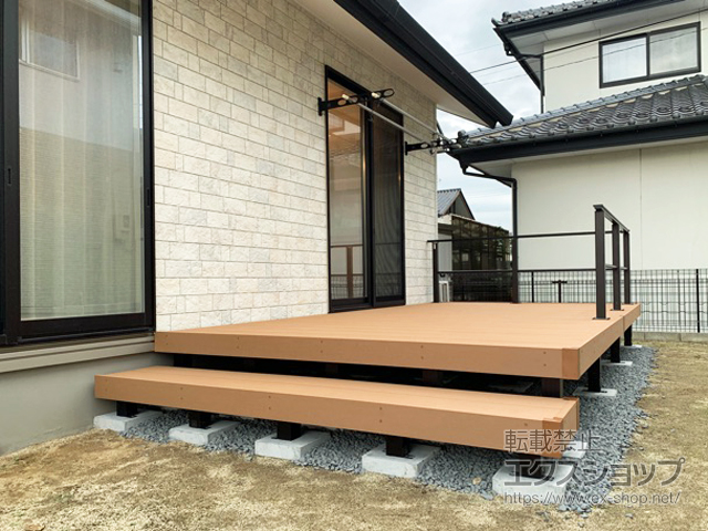 福島県伊達市ののウッドデッキ リウッドデッキ 200 施工例