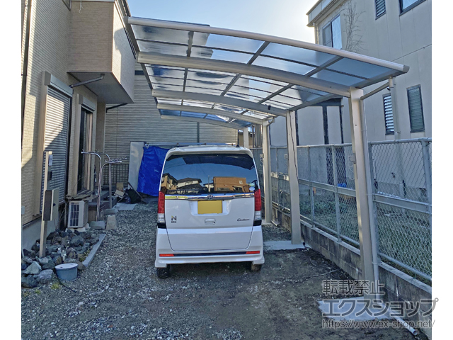 岐阜県多治見市ののカーポート プレシオスポート 積雪〜20cm対応 施工例