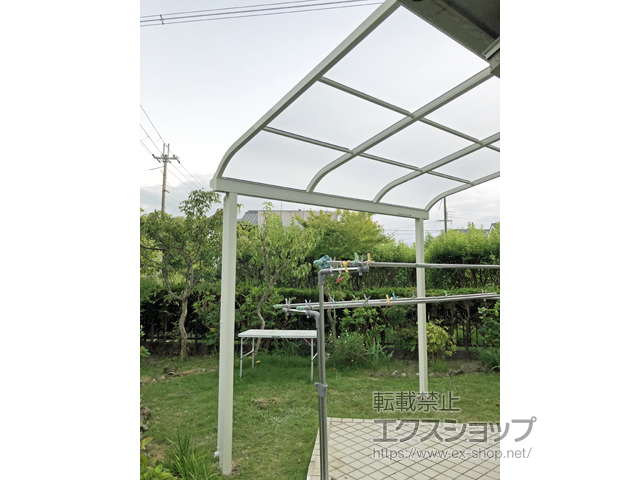 大阪府豊能郡豊能町ののテラス屋根 ソラリア R型 テラスタイプ 単体 積雪〜20cm対応 施工例