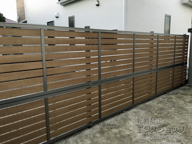 福岡県福岡市ののフェンス・柵 セレビューフェンス RP3型 2段支柱 施工例