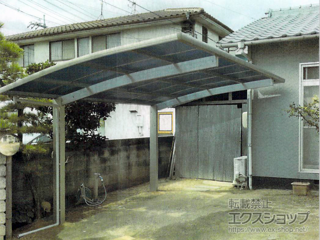 岡山県岡山市ののカーポート プレシオスポート 積雪〜20cm対応 施工例