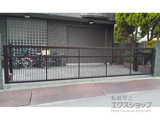 大阪府池田市ののカーゲート ラビーネ2型 ワイド 電動式 施工例