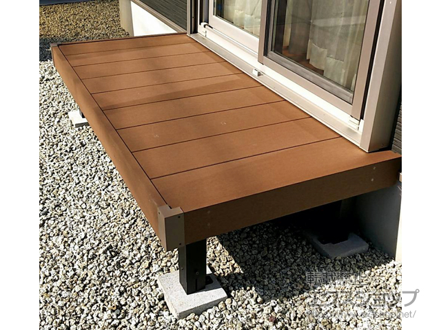 奈良県生駒郡斑鳩町ののウッドデッキ マージウッドデッキ 施工例