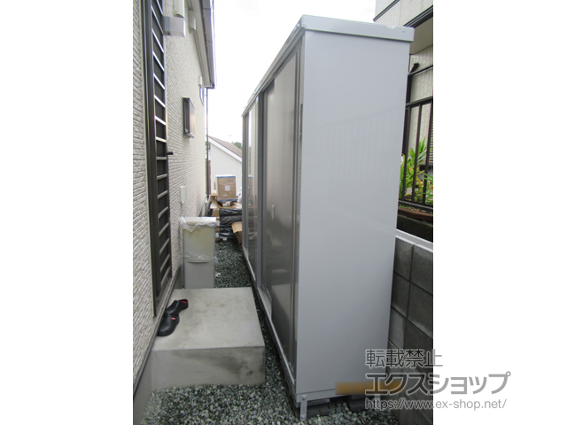 神奈川県横浜市のの物置・屋外倉庫 シンプリー 一般型 1520×515×1903〈B〉 MJX-155E-P-FS 施工例