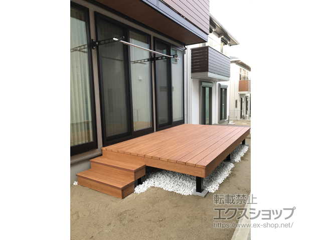 愛知県長久手市ののウッドデッキ 彩木 あやぎ ハイブリットガーデンデッキ 施工例