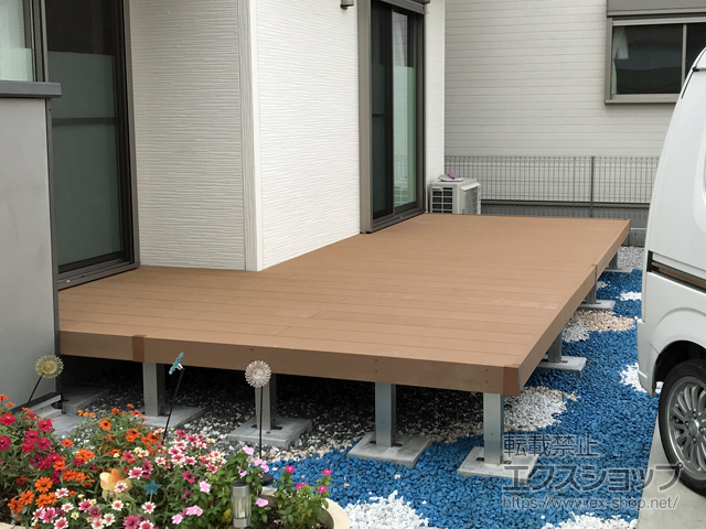 神奈川県足柄上郡大井町ののウッドデッキ リウッドデッキ 200 施工例