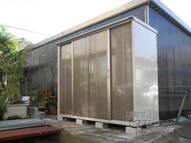 富山県高岡市のの物置・屋外倉庫 グランプレステージジャンプ ( GP-229A-F-CB) 施工例